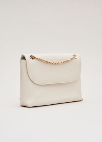 Phase Eight Ivory Leather Bags White Canada | XPDJLI-940